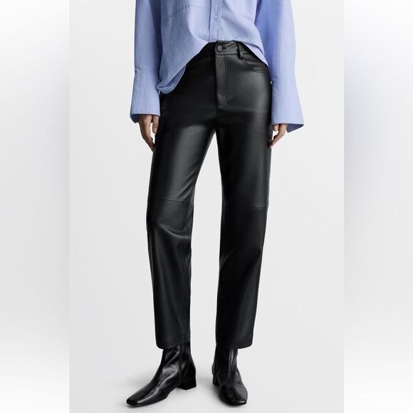 Mango Pants - MANGO
Faux Leather Straight
Leg Pants